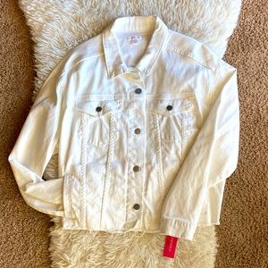 *NWT* Xhilaration women’s white jean jacket